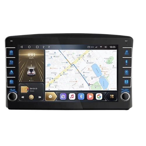 Штатная магнитола CarMedia OL-9424-Q (с кнопками) для Toyota Land Cruiser 100 1998-2002 на Android 10.0