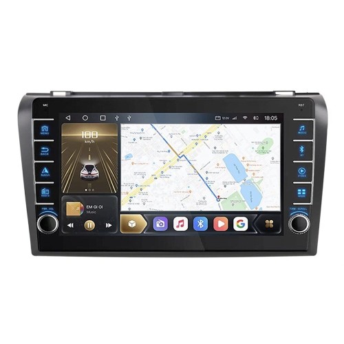 Штатная магнитола CarMedia OL-9503-Q (с кнопками) для Mazda 3 (BK) 2003-2009 на Android 10.0