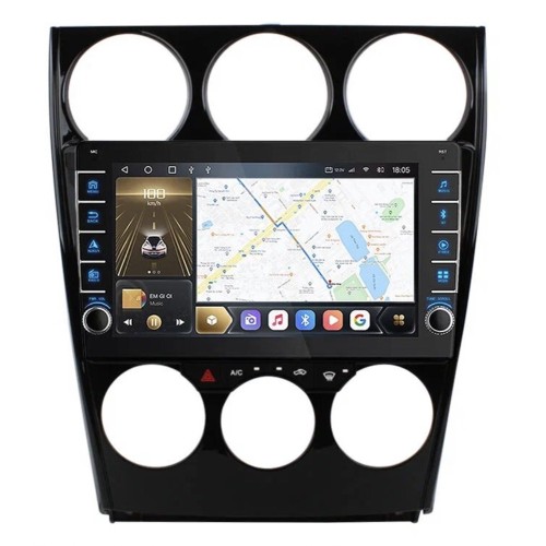 Штатная магнитола CarMedia OL-9505-Q (с кнопками) для MAZDA 6 2002-2007 на Android 10.0