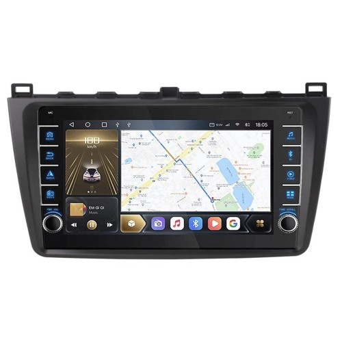 Штатная магнитола CarMedia OL-9507-Q (с кнопками) для Mazda 3 (BL) 2009-2013 на Android 10.0