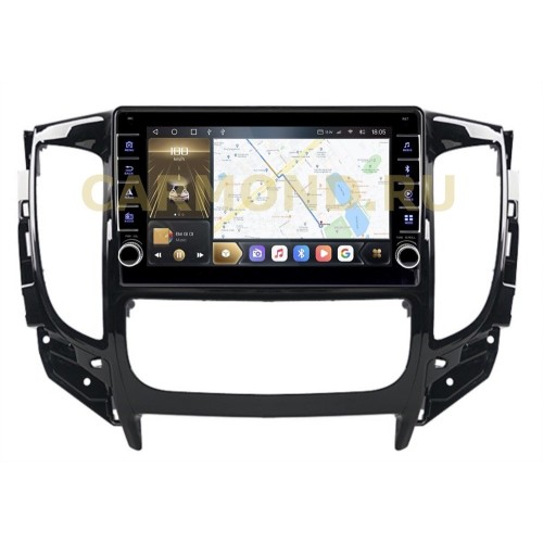 Штатная магнитола CarMedia OL-9567-2-Q (с кнопками) для Mitsubishi Pajero Sport III, L200 V 2015-2021 на Android 10.0