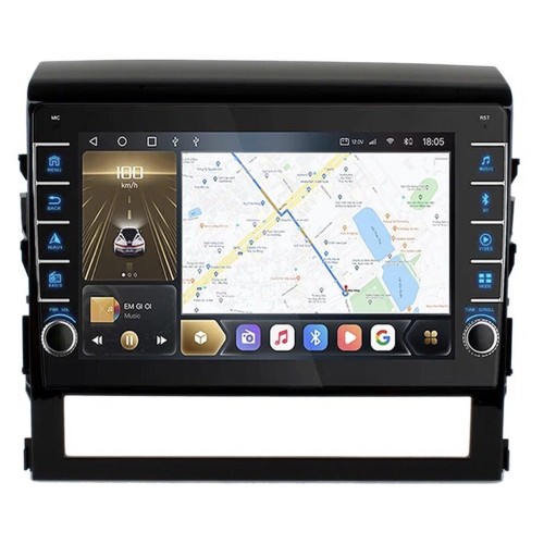 Штатная магнитола CarMedia OL-9618-Q (с кнопками) для Toyota LC 200 2015-2021 на Android 10.0