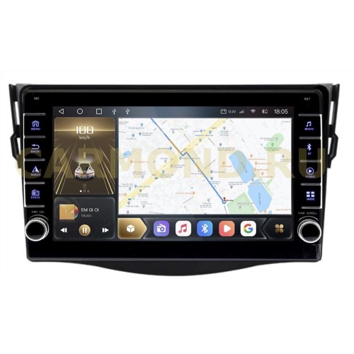 Штатная магнитола CarMedia OL-9688-Q (с кнопками) для TOYOTA RAV4 (XA30) 2006-2012 на Android 10.0