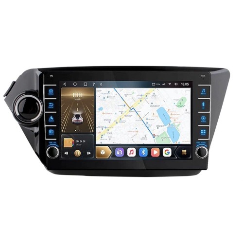 Штатная магнитола CarMedia OL-9731-Q (с кнопками) для Kia Rio III 2011-2017 на Android 10.0