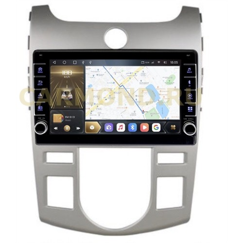 Штатная магнитола CarMedia OL-9736-A-Q (с кнопками) для Kia Cerato II 2009-2013 с климат-контролем на Android 10.0