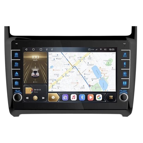 Штатная магнитола CarMedia OL-9903-Q (с кнопками) для Volkswagen Polo 5 2009-2019 на Android 10.0
