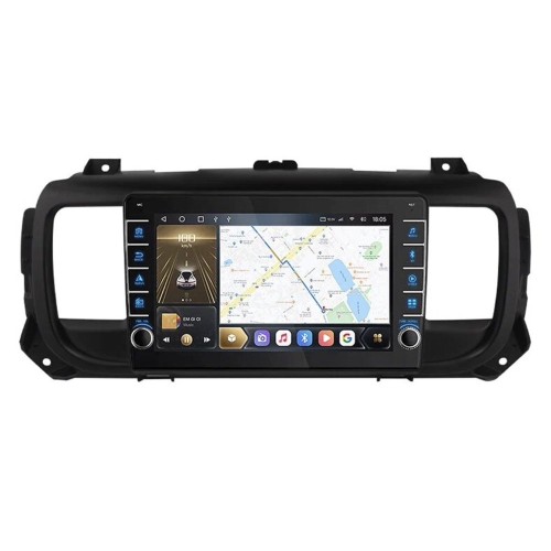 Штатная магнитола CarMedia OL-9934-Q (с кнопками) для Citroen SpaceTourer, Jampy III 2016-2024 на Android 10.0