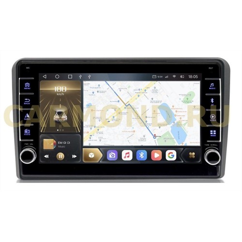 Штатная магнитола CarMedia OL-9968-Q (с кнопками) для Audi A3 2007-2012 на Android 10.0