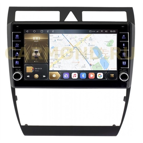 Штатная магнитола CarMedia OL-9969-Q (с кнопками) для Audi A6 II (C5) 1998-2004 на Android 10.0