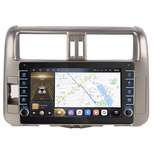 Штатная магнитола CarMedia OL-9613-Q (с кнопками) для Toyota LC Prado 150 2009-2013 на Android 10.0