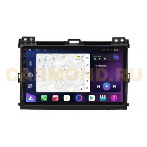 Штатная магнитола Unison QL456M для Toyota Land Cruiser Prado 120 2002-2009 на Android 10.0