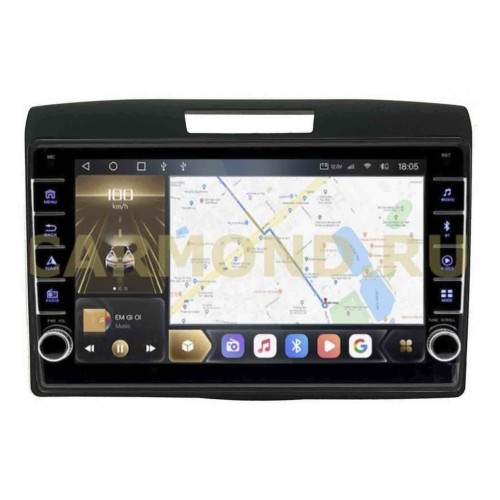 Штатная магнитола CarMedia SF-9641-Q (с кнопками) для Honda CR-V IV 2012-2016 на Android 10.0