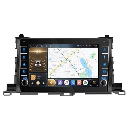 Штатная магнитола CarMedia OL-1601-Q (с кнопками) для Toyota Highlander (U50) 2014-2019 на Android 10.0
