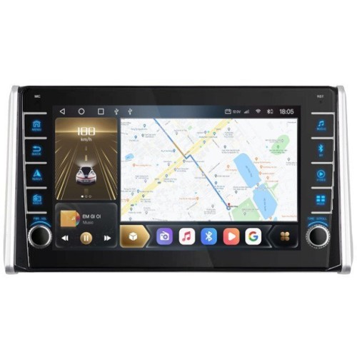 Штатная магнитола CarMedia OL-1684-Q (с кнопками) для Toyota RAV4 (XA50) 2018-2024 на Android 10.0