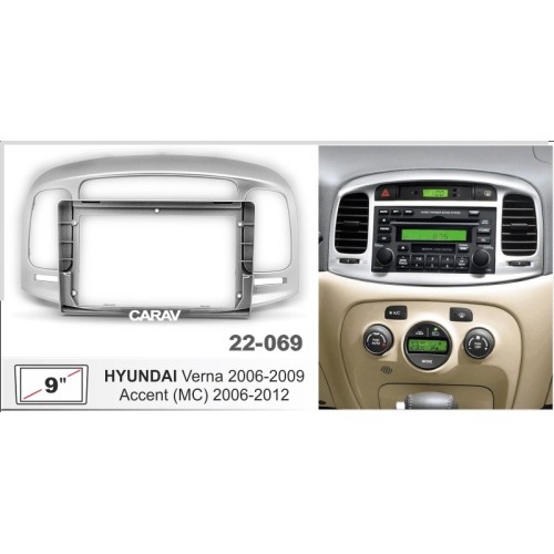 Штатная магнитола Stonelock HYD924MB 6/128 ГБ для Hyundai Accent, Verna 2005-2011 на Android 10.0