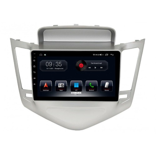 Автомагнитола Stonelock CHV9011MB8 2/32 2K для Chevrolet Cruze I 2009-2012 серый (экран 2K) на Android 10.0