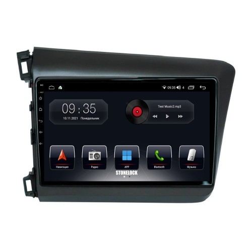 Автомагнитола Stonelock HON902MB8 2/32 2K для Honda Civic 2012-2015 (экран 2K) на Android 10.0