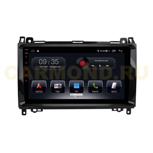 Автомагнитола Stonelock MB900MB8 2/32 2K для Mercedes A-klasse (W169) 2004-2012, B-klasse (W245) 2005-2011, Vito ll (W639) 2006-2014, Vito III (W447) 2014-2024, Viano ll (W639) 2006-2014 (экран 2K) на Android 10.0