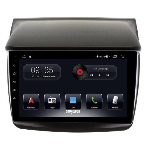 Автомагнитола Stonelock MSB903MB8 2/32 2K для Mitsubishi Pajero Sport II, L200 IV 2006-2015 (экран 2K) на Android 10.0