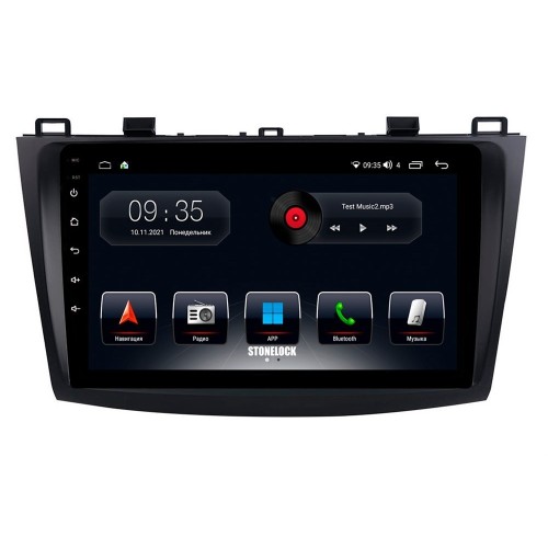 Автомагнитола Stonelock MZD905MB8 2/32 2K для Mazda 3 (BL) 2009-2013 (экран 2K) на Android 10.0