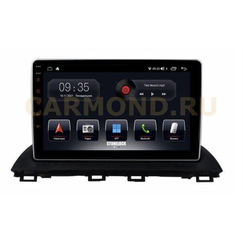 Автомагнитола Stonelock MZD9081MB8 2/32 2K для Mazda 3 III 2013-2018 (экран 2K) на Android 10.0