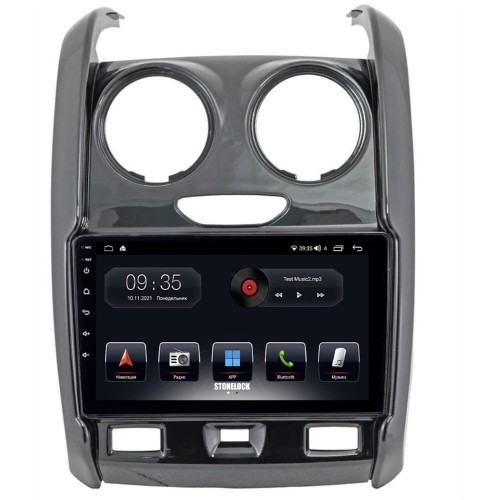 Автомагнитола Stonelock REN9011MB8 2/32 2K для Renault Duster 2015-2020 (экран 2K) на Android 10.0