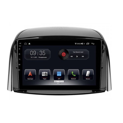 Автомагнитола Stonelock REN906MB8 2/32 2K для Renault Koleos I 2008-2016 (экран 2K) на Android 10.0