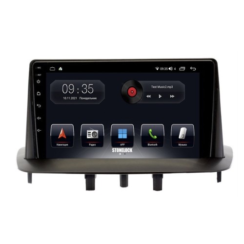 Автомагнитола Stonelock REN907MB8 2/32 2K для Renault Fluence/ Megane 2009-2016 (экран 2K) на Android 10.0