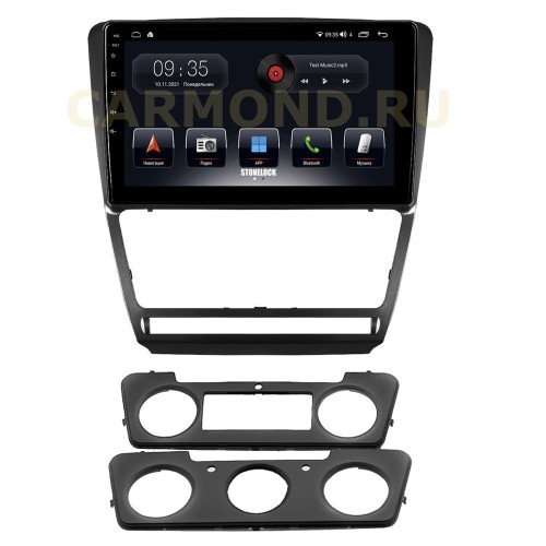 Автомагнитола Stonelock SK1012MB8 2/32 2K для Skoda Octavia II (A5) 2004-2013 (экран 2K) на Android 10.0