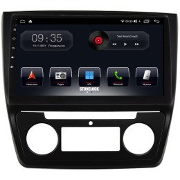 Автомагнитола Stonelock SK1031MB8 2/32 2K  для Skoda Yeti I 2009-2018 климат-контроль (экран 2K) на Android 10.0