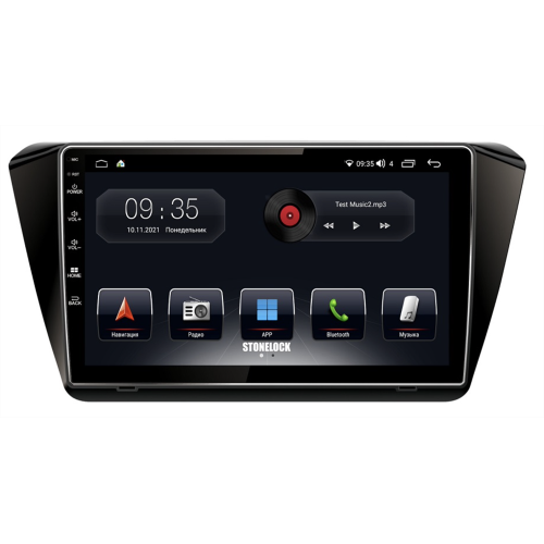 Автомагнитола Stonelock SK901MB8 2/32 2K для Skoda Fabia III 2014-2018 (экран 2K) на Android 10.0