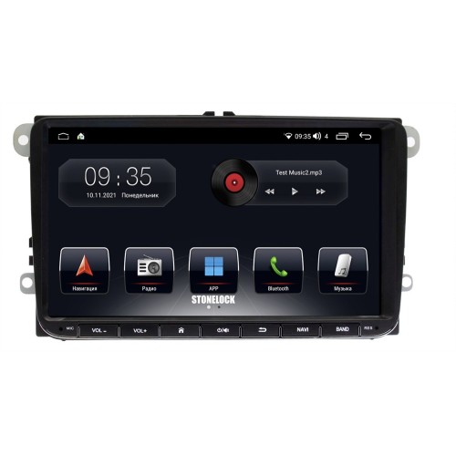 Автомагнитола Stonelock SK9021MB8 2/32 2K для Skoda Rapid 2013+ (экран 2K) на Android 10.0