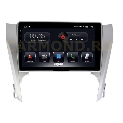 Автомагнитола Stonelock TOY1011MB8 2/32 2K для Toyota Camry V50 2011-2014 серая (экран 2K) на Android 10.0