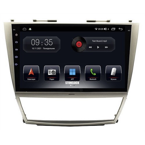 Автомагнитола Stonelock TOY112MB8 2/32 2K для Toyota Camry V40 2006-2011 климат (экран 2K) на Android 10.0