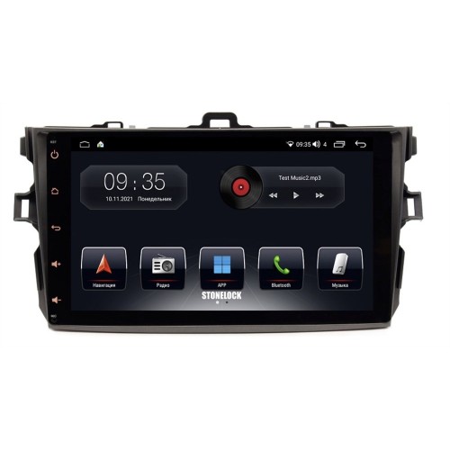 Автомагнитола Stonelock TOY9010MB8 2/32 2K для Toyota Corolla X (E140, E150) 2006-2013 (экран 2K) на Android 10.0