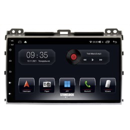 Автомагнитола Stonelock TOY902MB8 2/32 2K  для Toyota Land Cruiser Prado 120 2002-2009 (экран 2K) на Android 10.0
