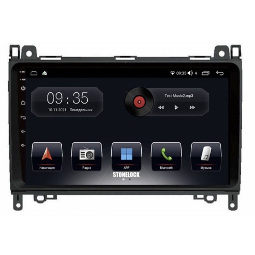 Автомагнитола Stonelock VW911MB8 2/32 2K для Volkswagen Crafter 2006-2016 (экран 2K) на Android 10.0