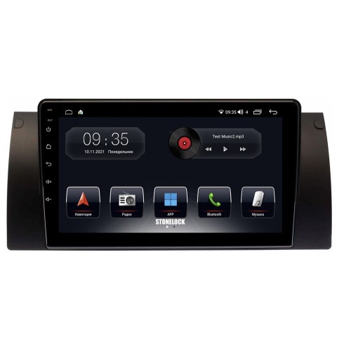 Автомагнитола Stonelock BMW901MB 3/32 2K для BMW 5 (E39), X5 (E53), 7 (E38) 1995-2006 (экран 2K) на Android 10.0
