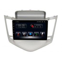 Автомагнитола Stonelock CHV9011MB 3/32 2K для Chevrolet Cruze I 2009-2012 серый (экран 2K) на Android 10.0