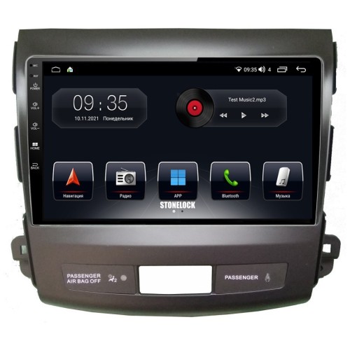 Автомагнитола Stonelock CIT901MB 3/32 2K для Peugeot 4007 (2007 - 2012) (экран 2K) на Android 10.0