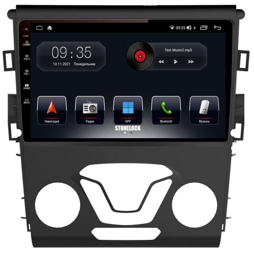 Автомагнитола Stonelock FRD904BM 3/32 2K для Ford Mondeo V 2015-2022 (экран 2K) на Android 10.0