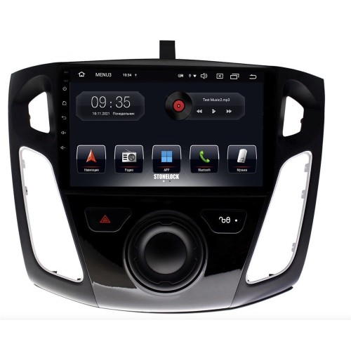 Штатная магнитола Stonelock FRD905BM 3/32 2K для Ford Focus III 2011-2016 тип 2 (экран 2K) на Android 10.0