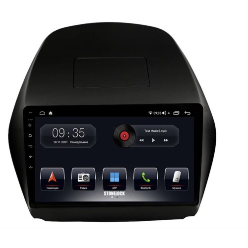 Автомагнитола Stonelock HYD101MB 3/32 2K для Hyundai ix35, Tucson II 2011-2015 (экран 2K) на Android 10.0