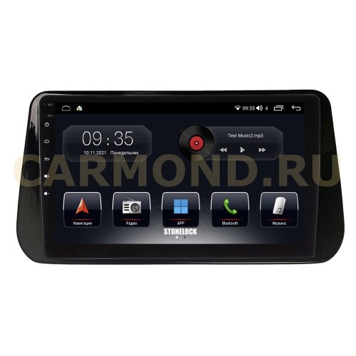 Автомагнитола Stonelock HYD107MB 3/32 2K для Hyundai Santa Fe IV 2020-2023 (экран 2K) на Android 10.0