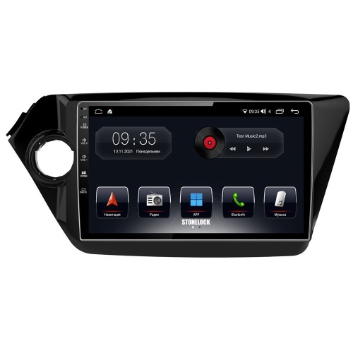 Автомагнитола Stonelock KIA901MB 3/32 2K для Kia Rio III 2011-2017 (экран 2K) на Android 10.0