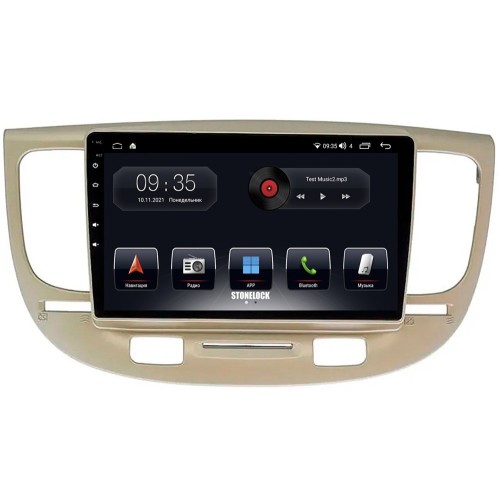 Автомагнитола Stonelock KIA917MB 3/32 2K для Kia Rio II 2007 - 2011 (экран 2K) на Android 10.0