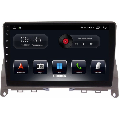 Автомагнитола Stonelock MB903MB 3/32 2K для Mercedes C-klasse (W204) 2006-2011 (экран 2K) на Android 10.0