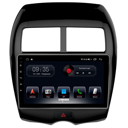 Автомагнитола Stonelock MSB102MB 3/32 2K для Citroen C4 AirCross 2012-2017 (экран 2K) на Android 10.0