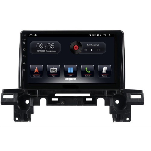 Автомагнитола Stonelock MZD907MB 3/32 2K для Mazda CX-5 2018-2022 (экран 2K) на Android 10.0