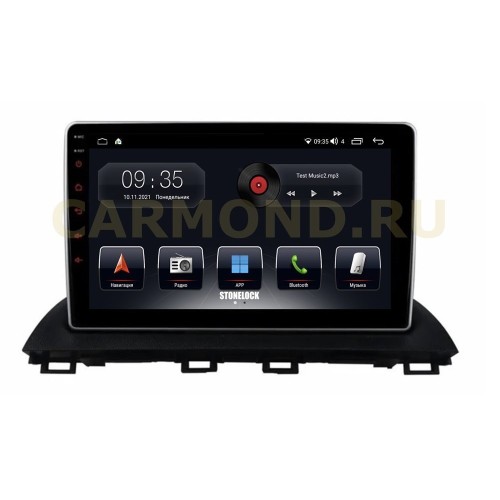 Автомагнитола Stonelock MZD9081MB 3/32 2K для Mazda 3 III 2013-2018 (экран 2K) на Android 10.0